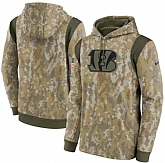 Men's Cincinnati Bengals Nike Camo 2021 Salute To Service Therma Performance Pullover Hoodie,baseball caps,new era cap wholesale,wholesale hats